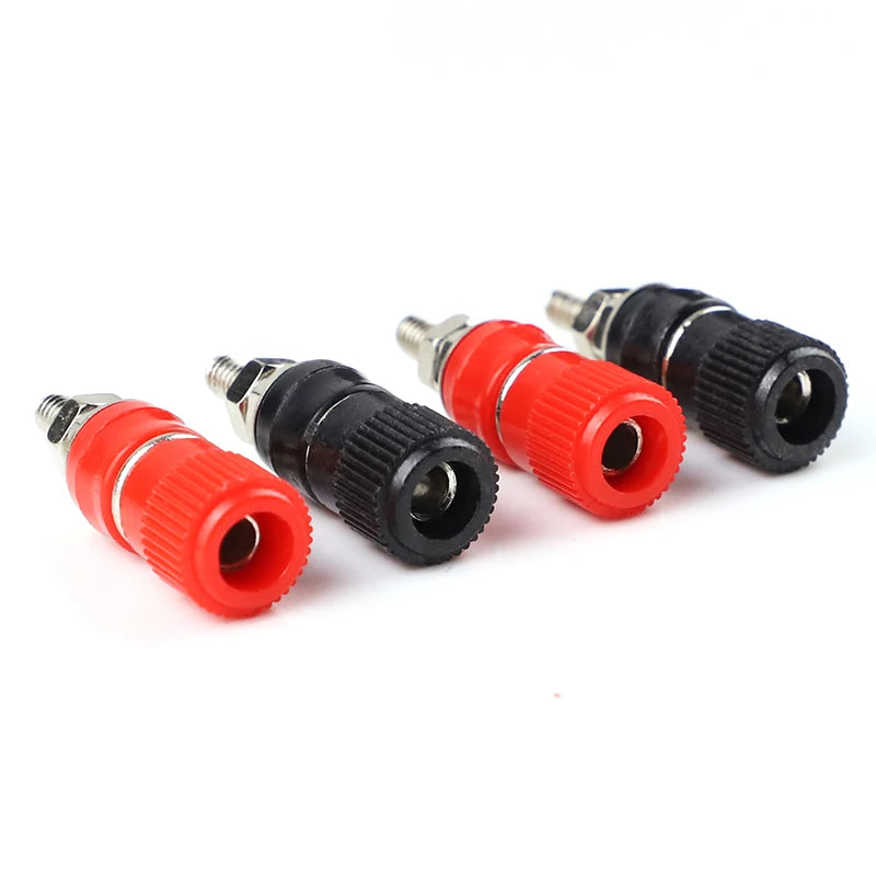 10 PCS  JS-910B 999B Binding Posts Terminals 4mm Banana Plug Socket 4mm Terminal Connector for Amplifier Arduino