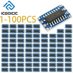 1-100PCS MAX3232 RS232 to TTL Converter Module – 3.3V/5V Compatible, Mini Serial Level Shifter for Arduino