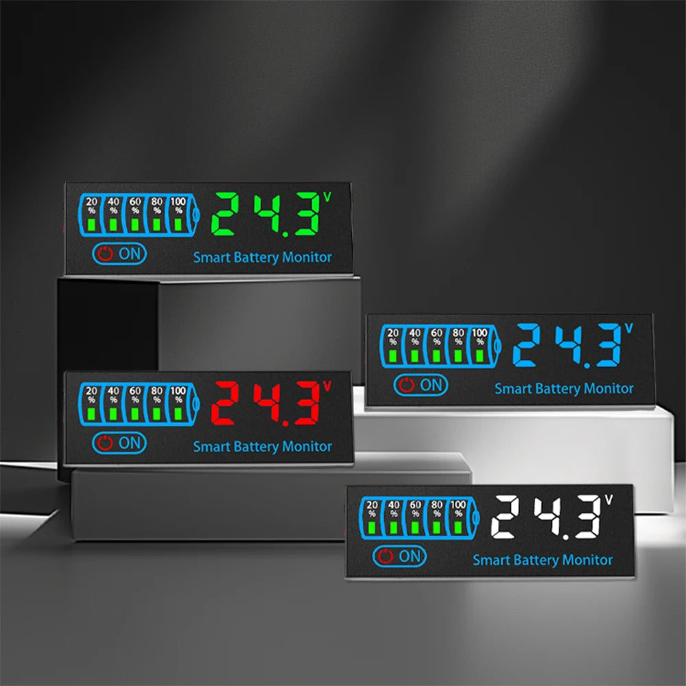 Intelligent Battery Display Lithium Battery Level Indicator DC 7-55V 18650 Lipo Li-ion Capacity Board DIY Charging Tester