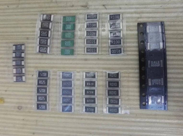 50PCS Alloy Resistance 2512 SMD Resistor Samples Kit ,10 kindsX5pcs=50pcs R001 R002 R005 R008 R010 R015 R020 R025 R050 R100