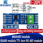 5PCS~20PCS EGBO MAX485 module RS485 module TTL turn RS 485 module MCU development accessories rs 485