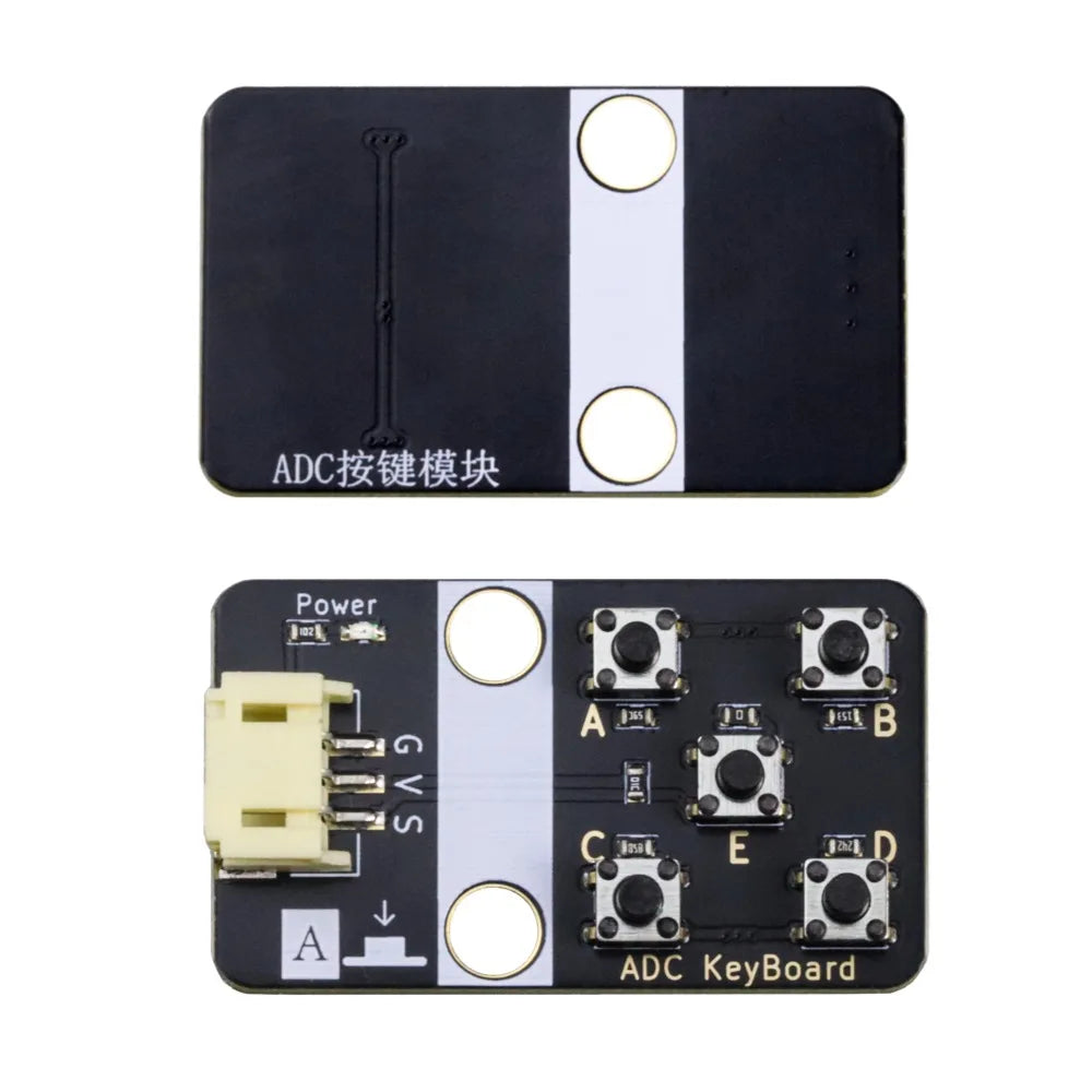 ADC Button Module 5 Keys Single Channel Voltage Divider 3~5V Saves I/O Pins for Arduino ESP32 micro:bit