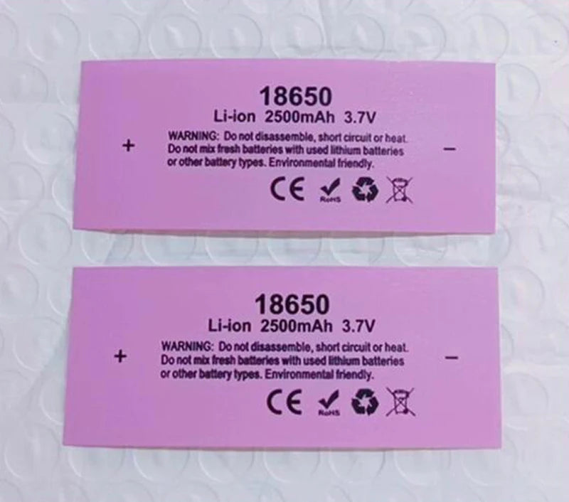 18650 Battery Packaging PVC Heat Shrinkable Film Lithium Battery Insulation Sleeve Shrink Skin Packaging Tube Packaging