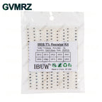 0201 0402 0603 0805 1206 1% 5% SMD Resistor Assorted Kit 1R-1M 10K 100K 1K 100R Resistance Set DIY