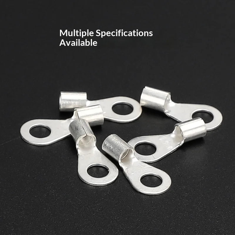 Circular Terminal Block OT1/1.5/2.5/4/6-4/5/6/8mm Cable Lug Spade Bare Copper Wire Connector Wires Non Insulated Crimp Terminal