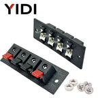 2pcs 6pcs 10pcs 2 3 4 Positions Connector Terminal Push In Jack Load Spring 4 Poles Audio Speaker Terminals Plug Socket Clip