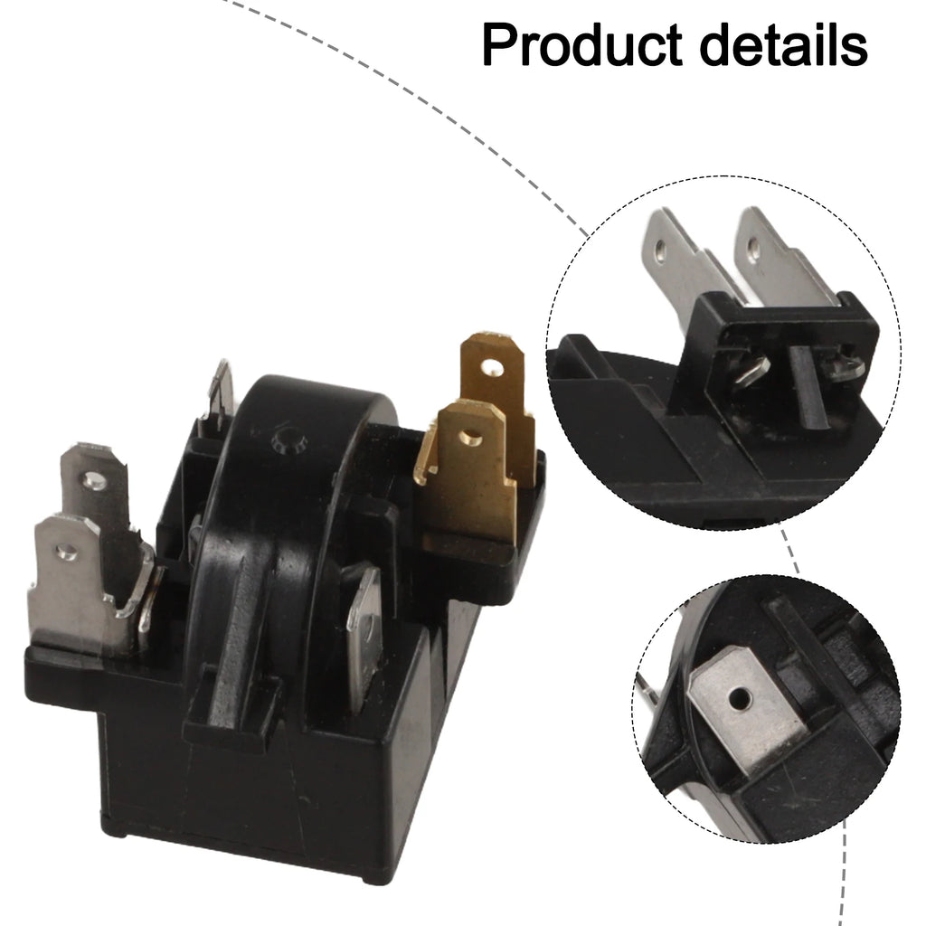 6Pin QP2-15H Refrigerator Starter Relay Designed with Overload Protection for Use in Home and Commercial Appliances