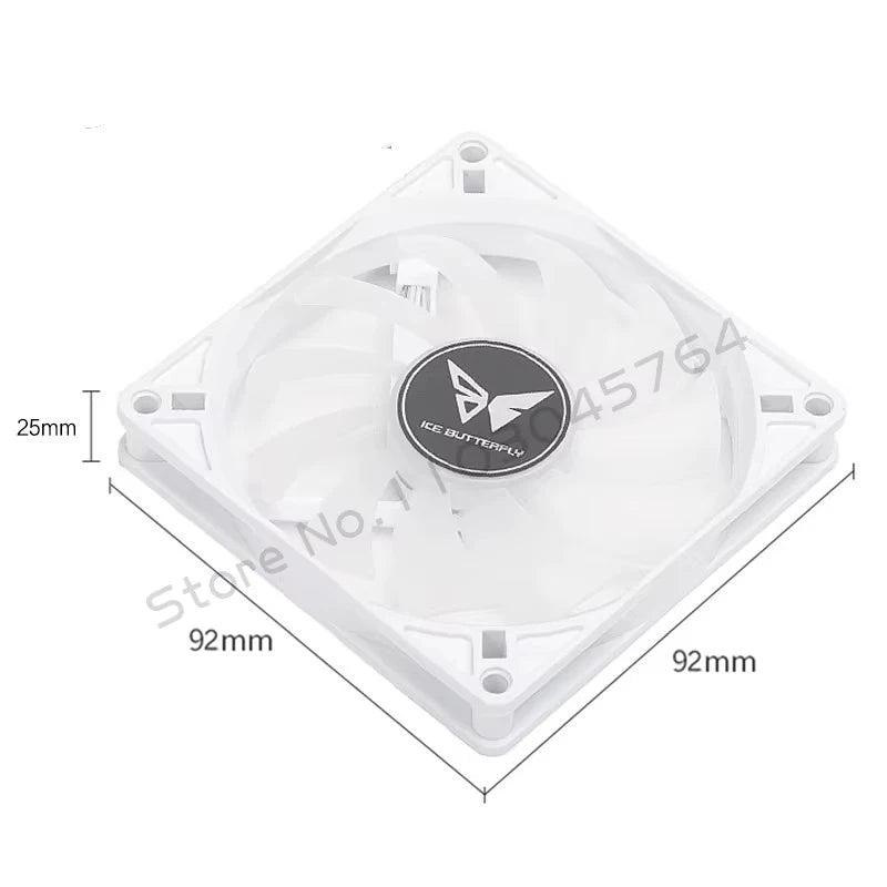 PC Cabinet RGB Fan 9cm Ultra-Thin 9215 9225 15mm 25mm Slim ITX Case Cooler Fans 5V 3Pin ARGB+ 4Pin PWM Control Black White