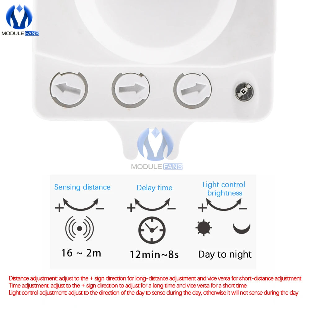 AC 220V 5.8GHz Microwave Radar Sensor Switch Human Body Motion Induction Sensor for LED Light Sensors Switches