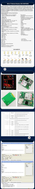 SIM7000E/G NB-IoT Breakout Board Mini GSM LTE-M GPS Module - Compatible with Arduino/Raspberry Pi for IoT & Vehicle Tracking DIY