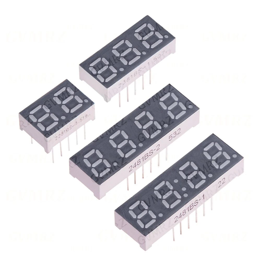 2PCS/5PCS Digital tube Common AnodeCathode Red 1 2 3 4 Bit digital Tube 0.28inch LED Display 7 segment