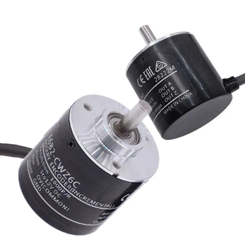 1 Pc E6B2C-WZ6C Rotary Encoder Rotational Incremental Type Rotary Switch Stable Pulse NPN 100-2000P/R DC 5-24V