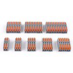 Quick Press Type Electrical Wire Connector Push-in Lever 2-12 Pin Compact Wiring Terminal Universal Splitter Cable Connectors