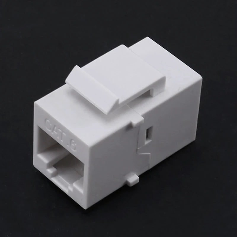 RJ45 Connector Keystone Jack Cat6 RJ45 Extension Coupler Ethernet Network LAN Cat 6 Coupler Jacks Extend Adapter