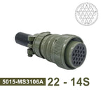 MS3102 MS3106 MS3108 Military Specification Connector 5015 MIL STD 8pin 19pin Plug&Socket 22-14 22-23 MIL-C Circular Connectors