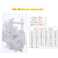 0402 0603 0805 1206 2512 SMD Chip Fixed Resistor 0ohm-10Mohm Assortment Kit pack