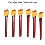 XT60 Male Female Connector Plug with 14 AWG Soft Silicon Wire 100mm Extension Cord for RC Lipo Battery FPV Drone Expand 4-6pair
