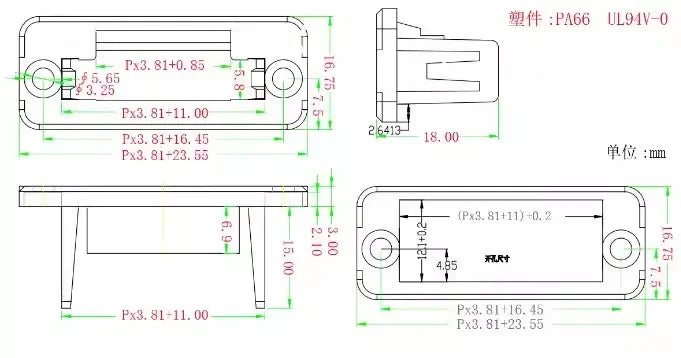 1Set 15EDGWC Pitch 3.81mm 2P/3P/4P/5P/6P/8P/9P/10P/11P/12P Pluggable Terminal Block Connector Solderless Wiring Plug Connectors