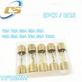 5PCS 10*38MM Gold Plated Glass AGU Fuse Fuses Pack Car Audio Amp Amplifier 10A 15A 20A 25A 30A 40A 50A 60A 70A 80A 100A Car Fuse