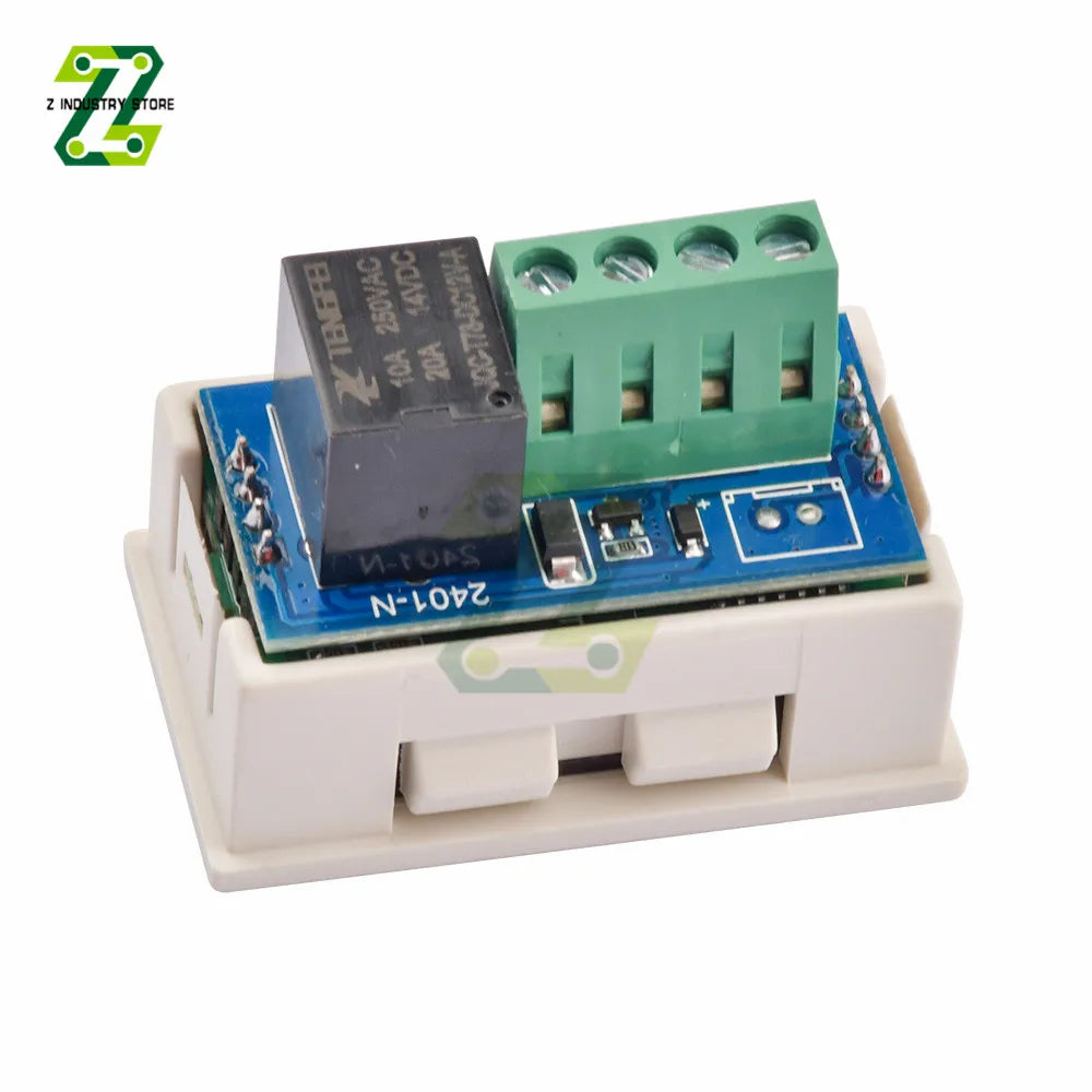 Dual Display Time Relay Module DC 12V Time Delay Relay Relay Timing Delay Cycle Time Control Switch 20A Passive Output