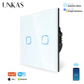Smart Switches 1/2/3 Gang Wifi Touch Light Wall Sensor Switch Works with Tuya Control Smart Life Google Alexa Alice Yandex