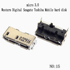 ChengHaoRan 1pcs Micro USB 3.0 Jack 10pin Female Sockect Tail Charging Port Mobile Hard Disk Interface Micro Connector