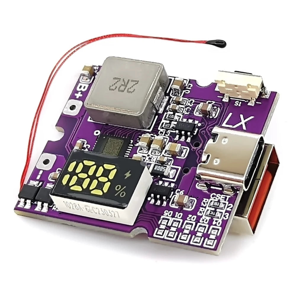 22.5W Mobile Power Module Power Bank Bidirectional Fast Charging Circuit Board With Digital/Light Type-C USB Suppor PD/QC3.0 2.0