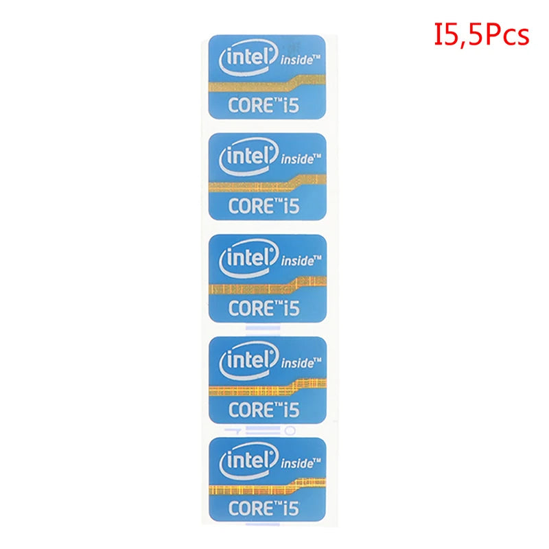 1pc/5pcs Mini DIY Sticker For 4th Generation Cpu Intel Core I3 I5 I7 I9 Logo Sticker LOGO Label Laptop Notebook Decoration