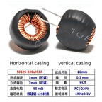 5pcs Ferrosilicon Aluminum Magnetic Ring Inductor 50125-33uh47uh100uh In-line Ring High Current Energy Storage Inductor Coil