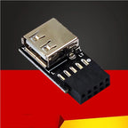 USB 2.0 Motherboard Header USB2.0 A 9 Pin Female Converter 9pin Motherboard to USB Adapter Connector for Wireless Mouse Receiver