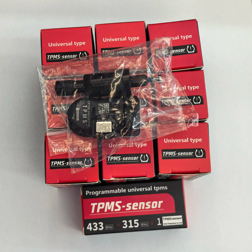 10Pcs Universal TPMS Tire Pressure Programmable Sensor  For Tool TS408 TS508 ITS600 315MHZ+433Mhz 2 In 1 Sensor