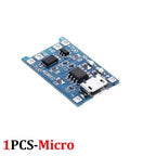 1-20Pcs Type-C/Micro/Mini USB 5V 1A 18650 Tp4056 Lithium Battery Charger Module Charging Board with Protection Function Li-Ion