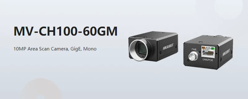 Hikrobot 10MP Global Shutter Industrial Camera, MV-CH100-60GM/MV-CH100-60GC GigE for Precision Inspection