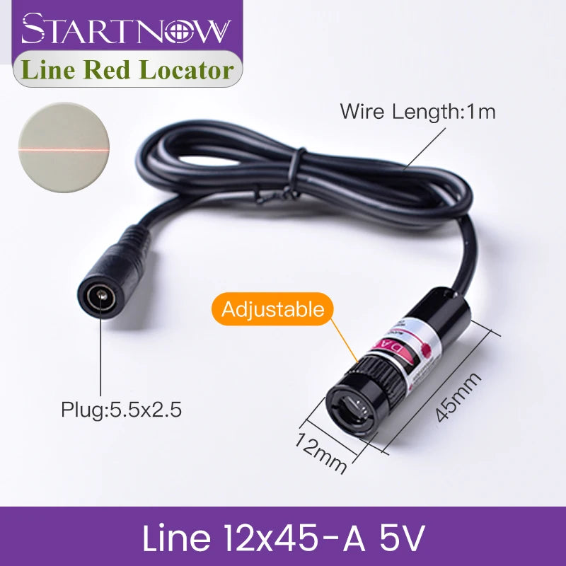 Line Red Locator 635nm Infrared Adjustable Laser Module Locator Red Laser Line Positioning For Woodworking Stone Cutting Machine