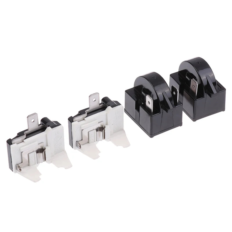 Refrigerator Compressor PTC Start Relay Refrigerator Starter Overload Protector 1/2 Pin 15 Ohm 1/6H Replacement Protector
