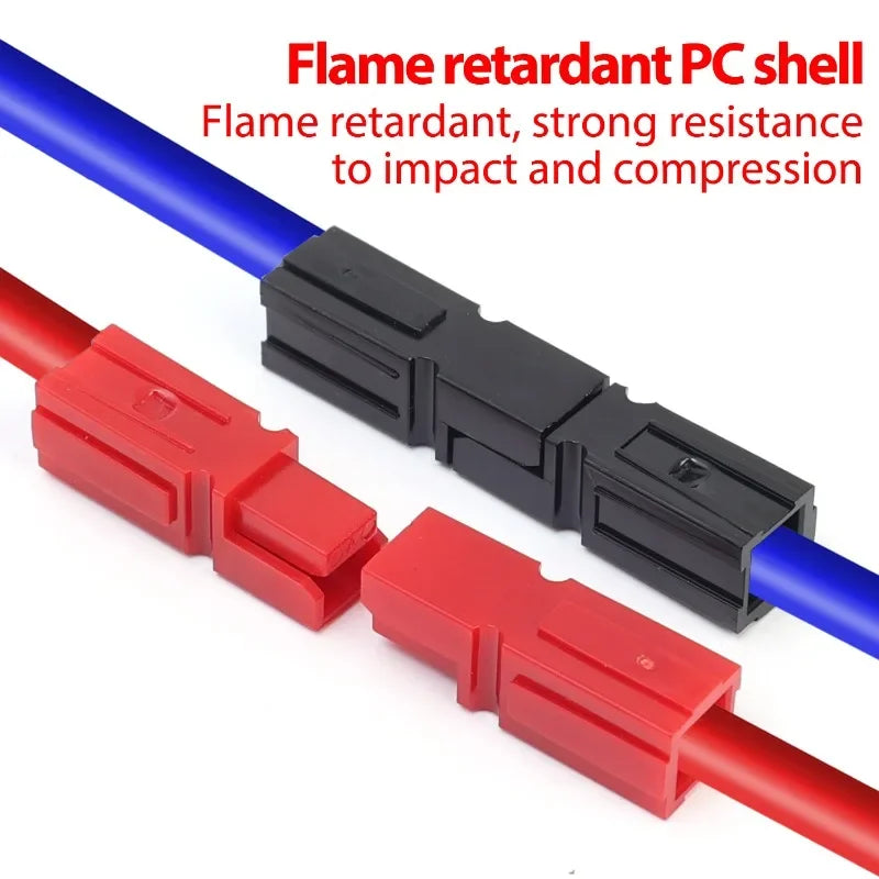30Amp Power Pole Multifunction Connectors for Anderson Style Red Black Plugs Marine Power Connector Copper Terminals Accessories