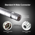 Outdoor 2.4GHz 5.8GHz Wifi Antenna Dual Band N Male Fiberglass 5G Antennas Wifi Extender for Hotspot 2.4 GHz Router