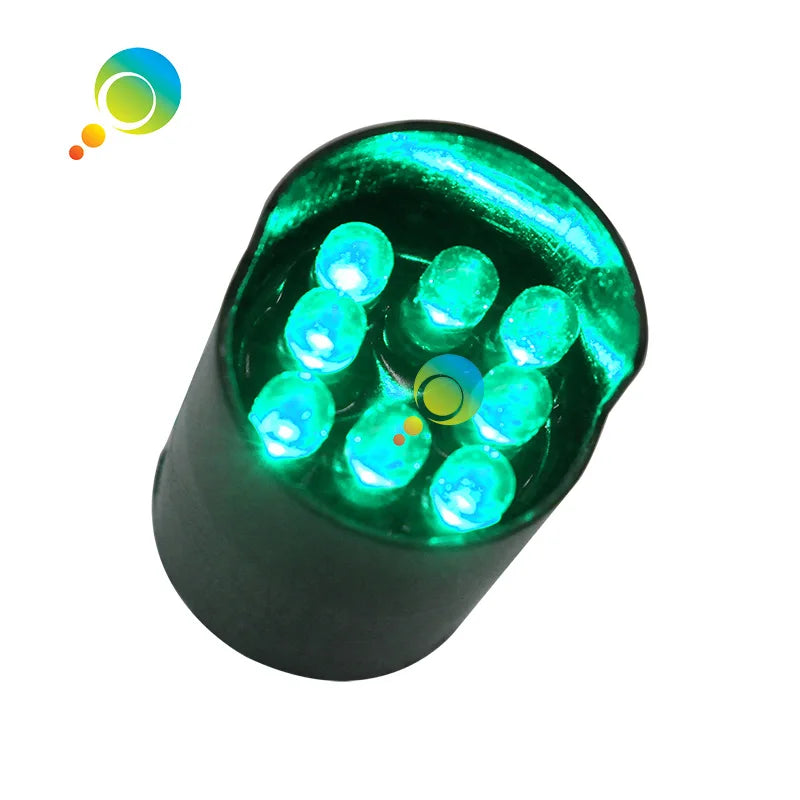 10pcs Mini LED Traffic Signal Light Pixel Cluster 26mm Diameter Yellow Blue Red White Green Replacement Lights for Traffic Signa