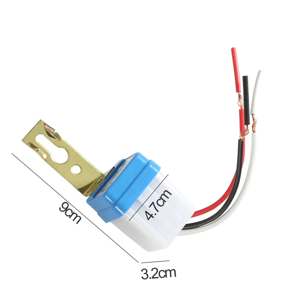 1 PC Automatic Auto On Off Photocell Street Light Switch DC AC 12V 24V 110V 220V 50-60Hz 10A Photo Control Switch Sensor Switch