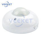 PIR Infrared Sensing AC110-240V 10A 360 Degree Motion Sensor 5s-10min Delay Adjustable Photosensitive Adjustable
