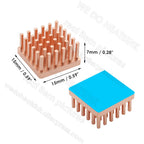 WE DO HEATSINK 10x10xmm 15x15x5mm 15x15x7mm Without or With Thermal Pad Square Pure Copper Heat Sink