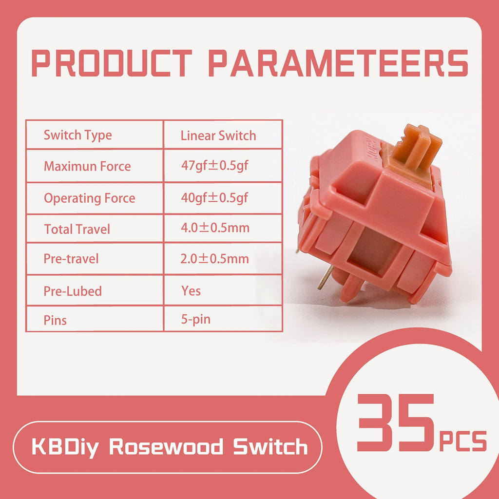 KBDiy Asura Switch Tactile MX Switches 50g for Gaming Mechanical Keyboard KIT Purple Factory Lubed Custom DIY 5Pins GMK67 Hi75