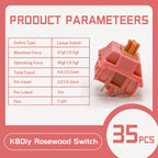 KBDiy Asura Switch Tactile MX Switches 50g for Gaming Mechanical Keyboard KIT Purple Factory Lubed Custom DIY 5Pins GMK67 Hi75