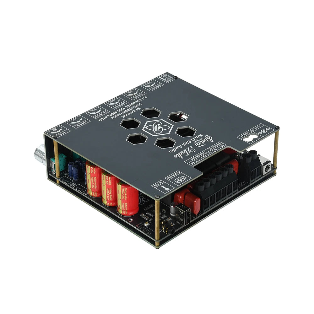 TPA3255 Amplifier XY-DP600H High Power Audio Amplifier Board 300W*2+600W Bass Output with Bluetooth for DIY Home Theater