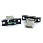 USB 3.1 Female Socket with PCB Board Connector Type C Female Male Head Connector Adapter Breakout Test Board 180 Degree Vertical
