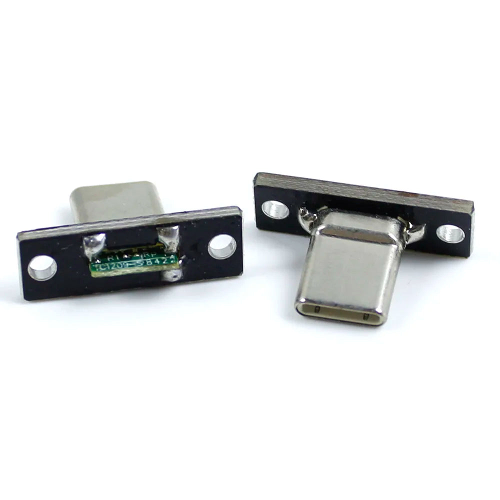 USB 3.1 Female Socket with PCB Board Connector Type C Female Male Head Connector Adapter Breakout Test Board 180 Degree Vertical