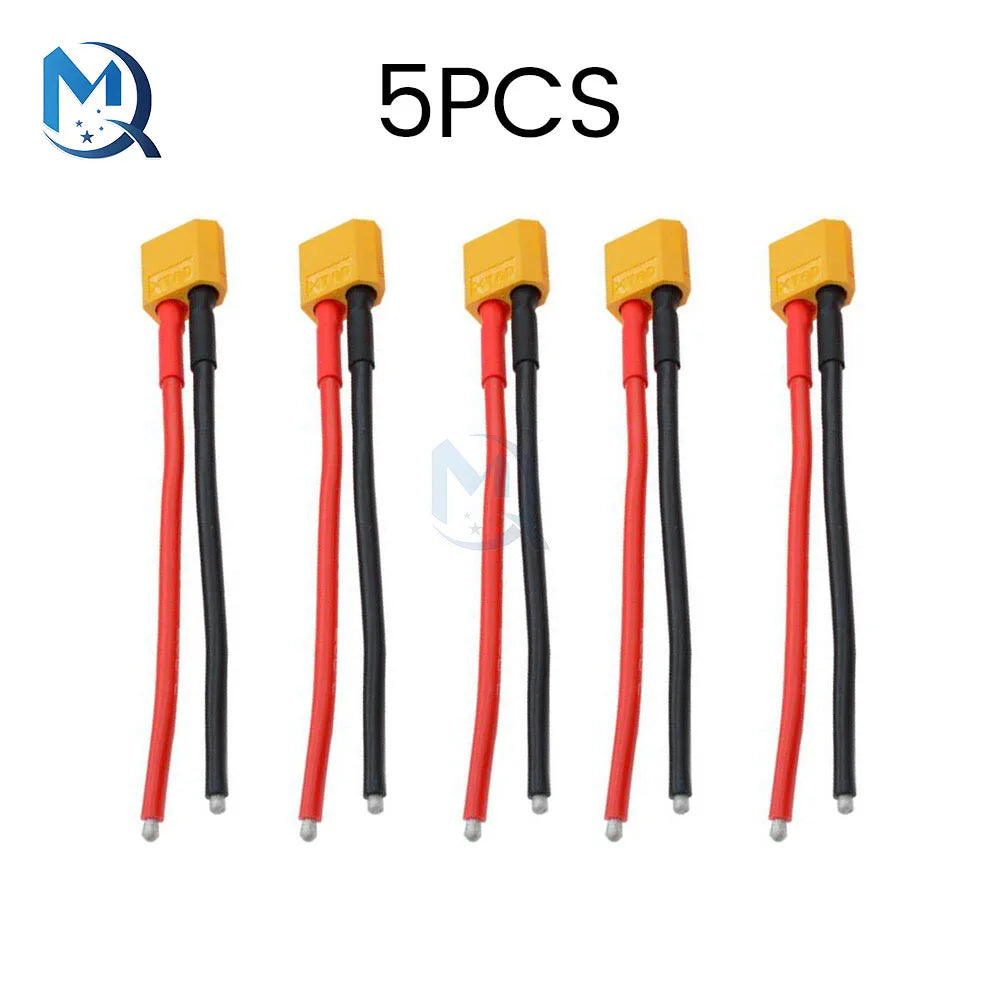 1-10Pcs XT60 Plug Male Female Connector with 14AWG Silicon Wire for RC Lipo Battery Cable Drone XT60 Pigtail