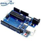 For UNO R3  ATMEGA16U2+MEGA328P Chip For Arduino UNO R3 Development board + USB CABLE