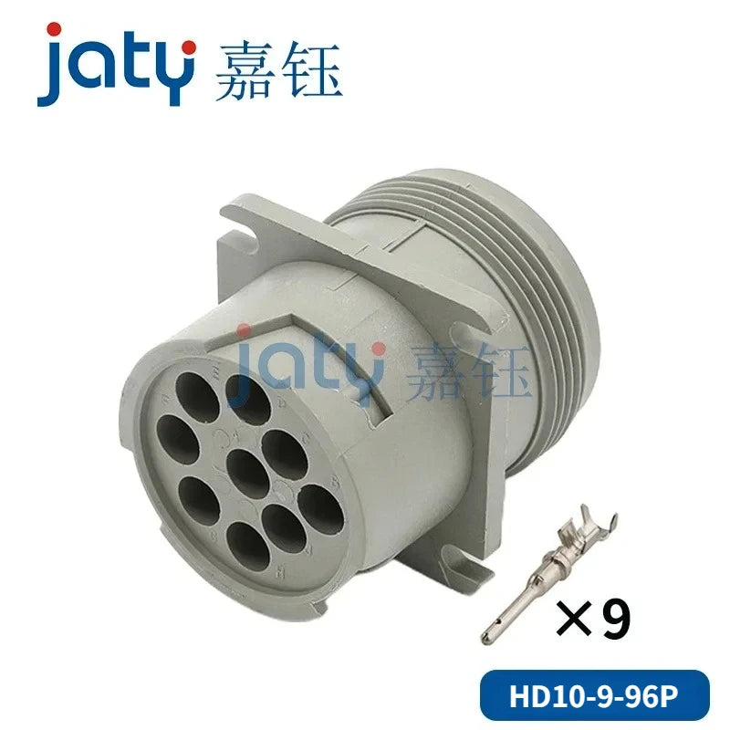 1set Grey Deutsch 9 Pin HD10 Series New ROHS Waterproof Auto Connector Diagnosctic Tool Circular Connector HD16-9-96S HD10-9-96P
