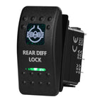 12V/24V Marine Rocker Switch Green LED SPST ON-OFF & DPDT ON-OFF-ON Momentary Toggle for 4x4 Off-Road RZR ATV ARB Carling Style